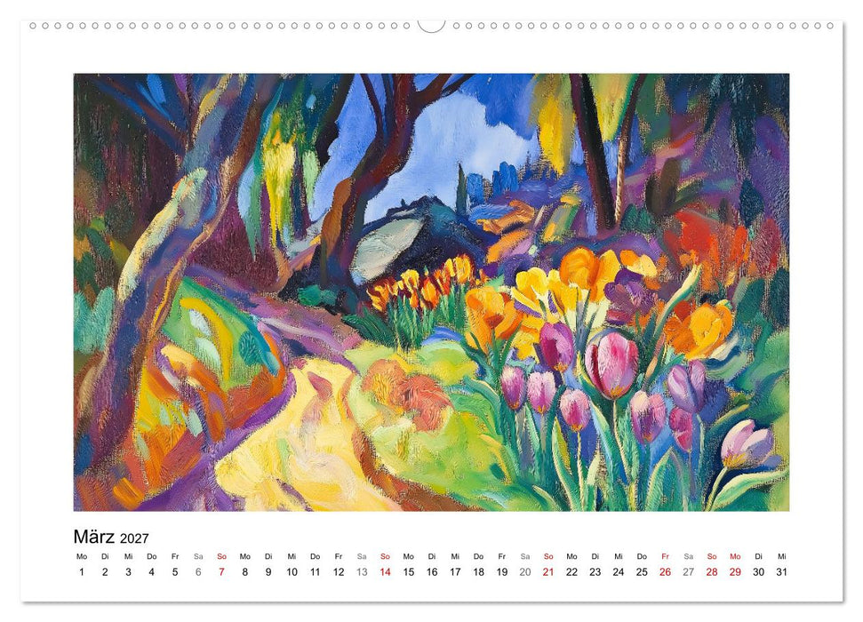 Expressionistisch durchs Jahr (CALVENDO Premium Wandkalender 2027)