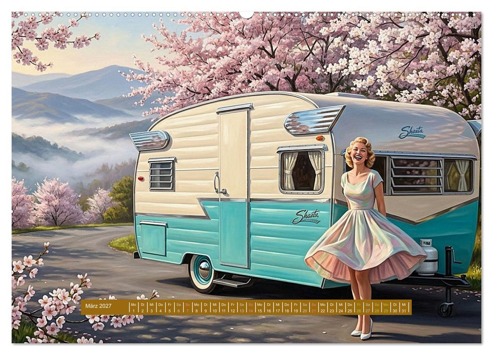 Gemalte Caravan-Träume (CALVENDO Wandkalender 2027)