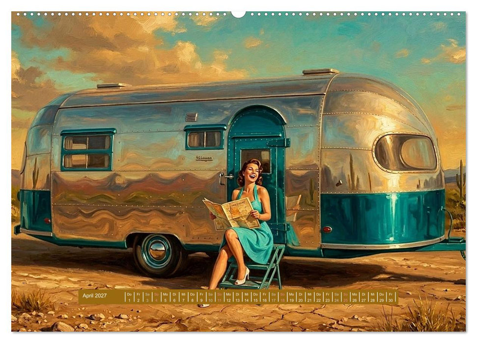 Gemalte Caravan-Träume (CALVENDO Wandkalender 2027)