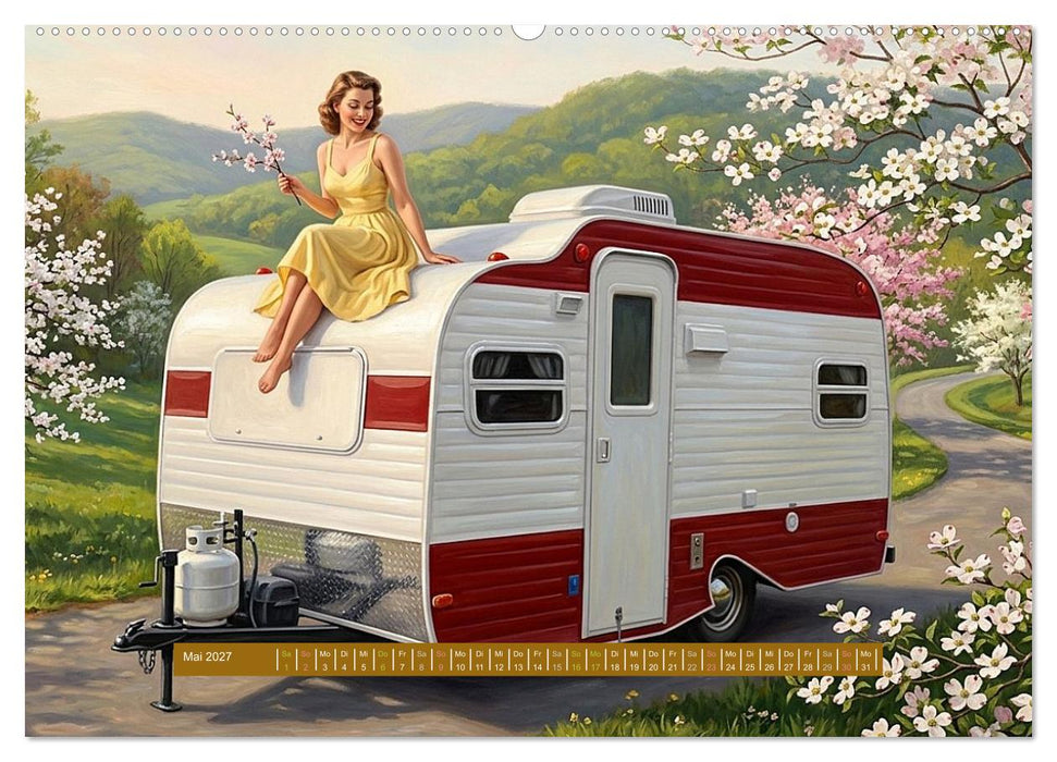 Gemalte Caravan-Träume (CALVENDO Wandkalender 2027)