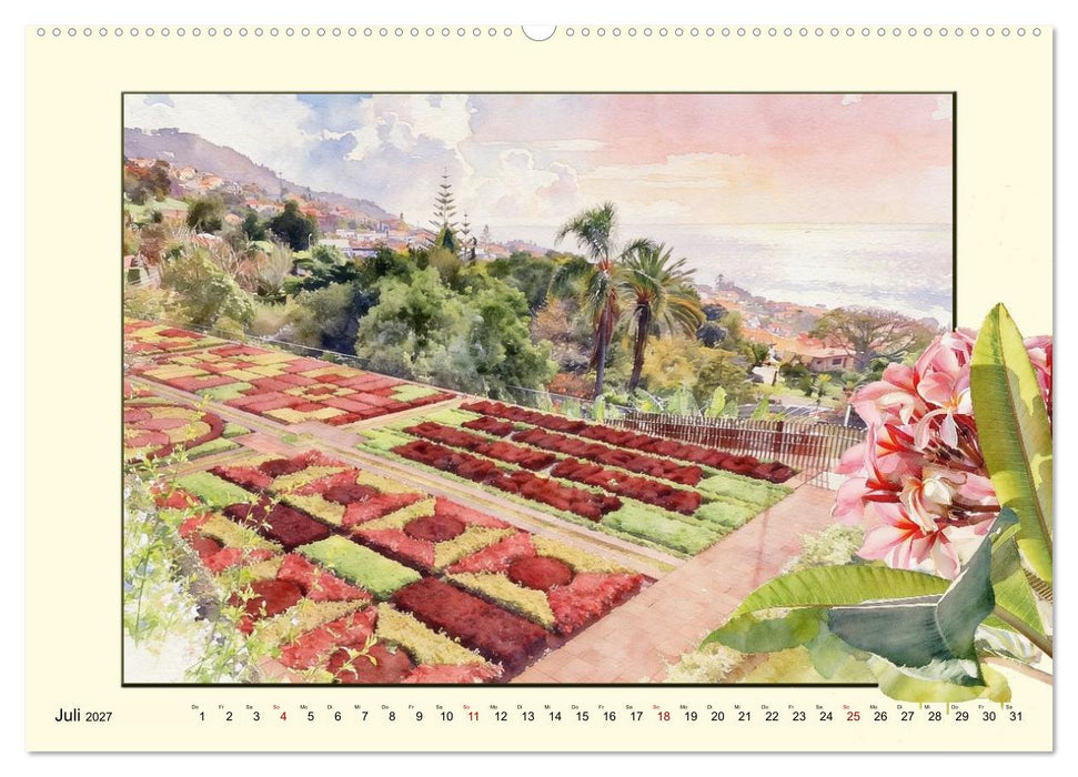 Madeira im Blütenmeer (CALVENDO Premium Wandkalender 2027)