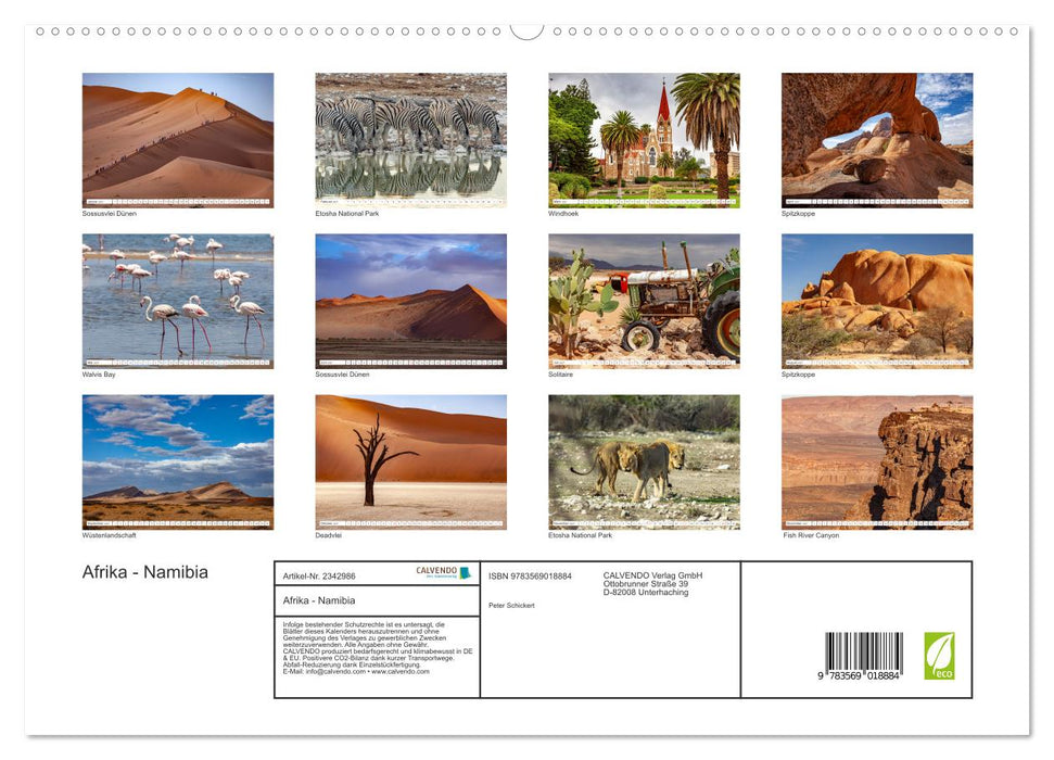 Afrika - Namibia (CALVENDO Premium Wandkalender 2027)