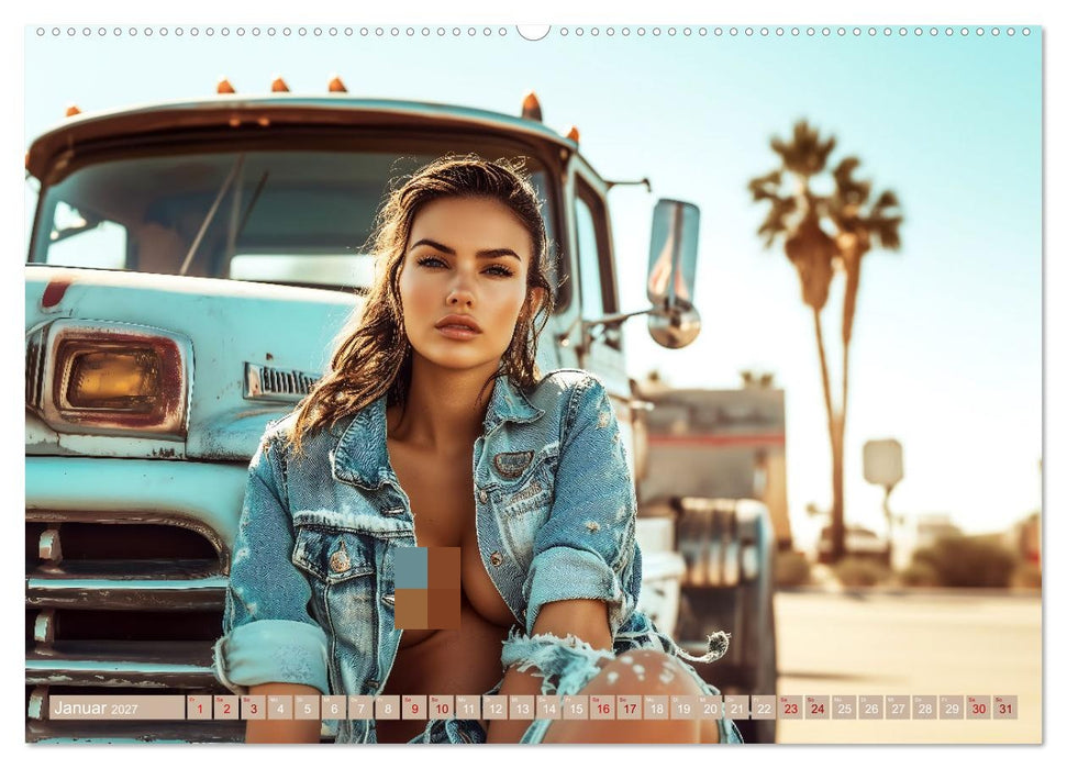 Sexy Trucker Girls (CALVENDO Premium Wandkalender 2027)