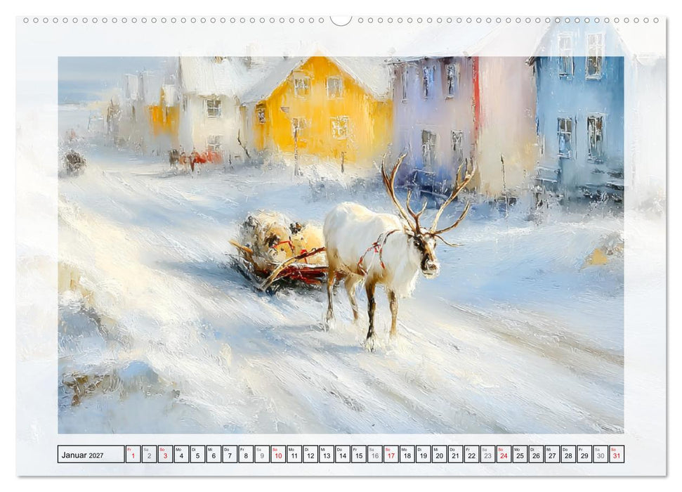 Rentiere. Anmut in nordischer Landschaft (CALVENDO Wandkalender 2027)
