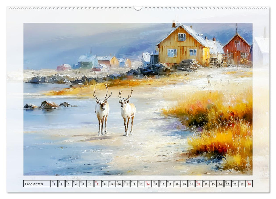 Rentiere. Anmut in nordischer Landschaft (CALVENDO Wandkalender 2027)