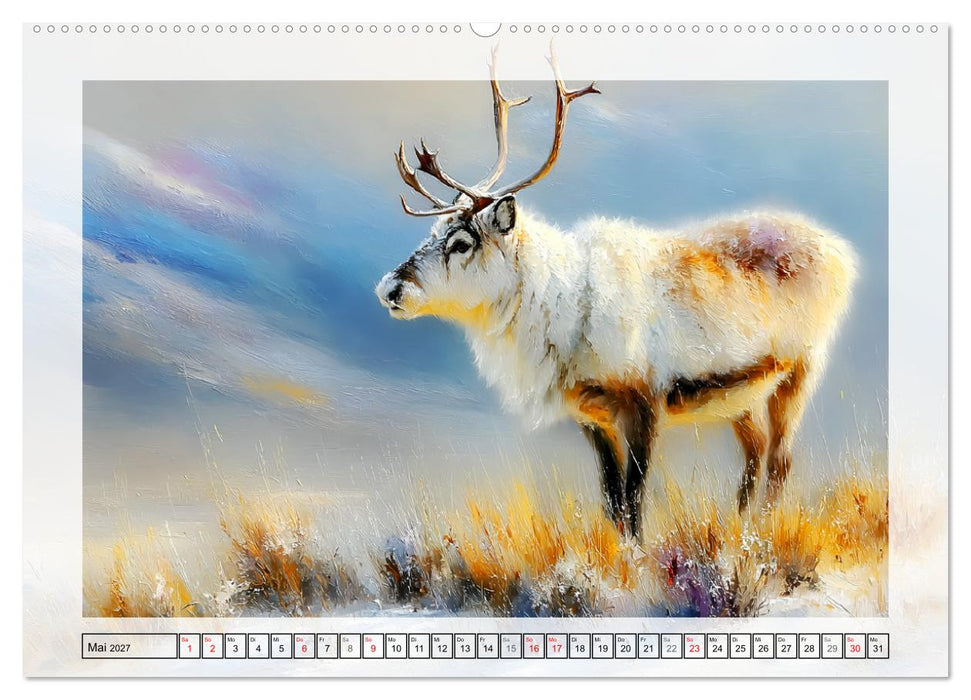 Rentiere. Anmut in nordischer Landschaft (CALVENDO Wandkalender 2027)