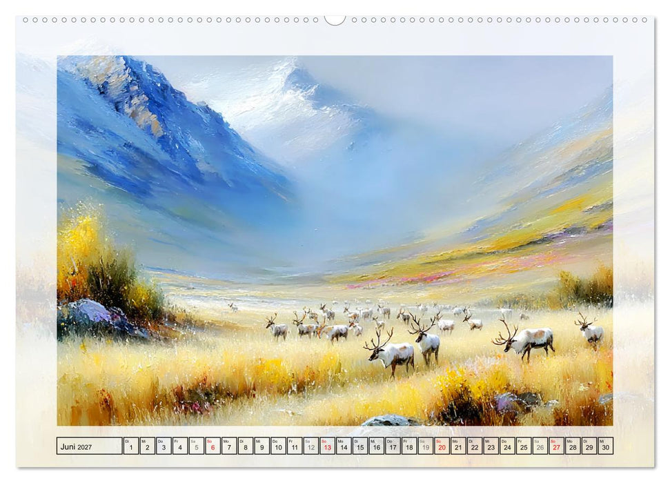 Rentiere. Anmut in nordischer Landschaft (CALVENDO Wandkalender 2027)