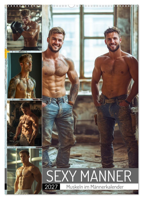 SEXY MÄNNER - Muskeln im Männerkalender (CALVENDO Wandkalender 2027)