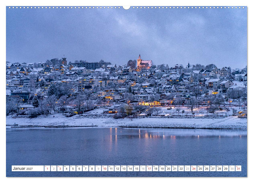 Blaue Stunde in Nordrhein-Westfalen (CALVENDO Premium Wandkalender 2027)