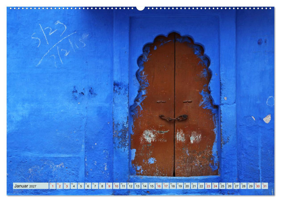Typisch Indien - Jodhpur (CALVENDO Premium Wandkalender 2027)