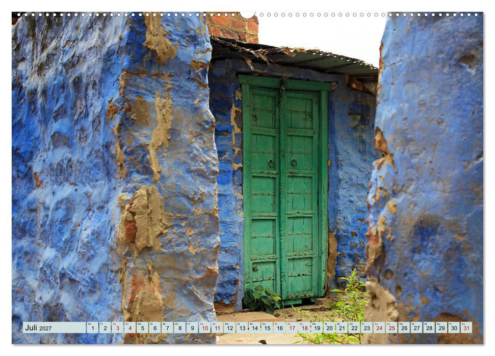 Typisch Indien - Jodhpur (CALVENDO Premium Wandkalender 2027)