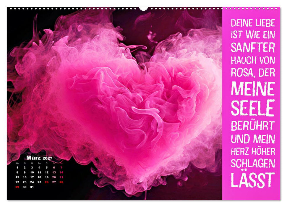 Lieblingsfarbe Rosa - mit coolen Sprüchen (CALVENDO Wandkalender 2027)