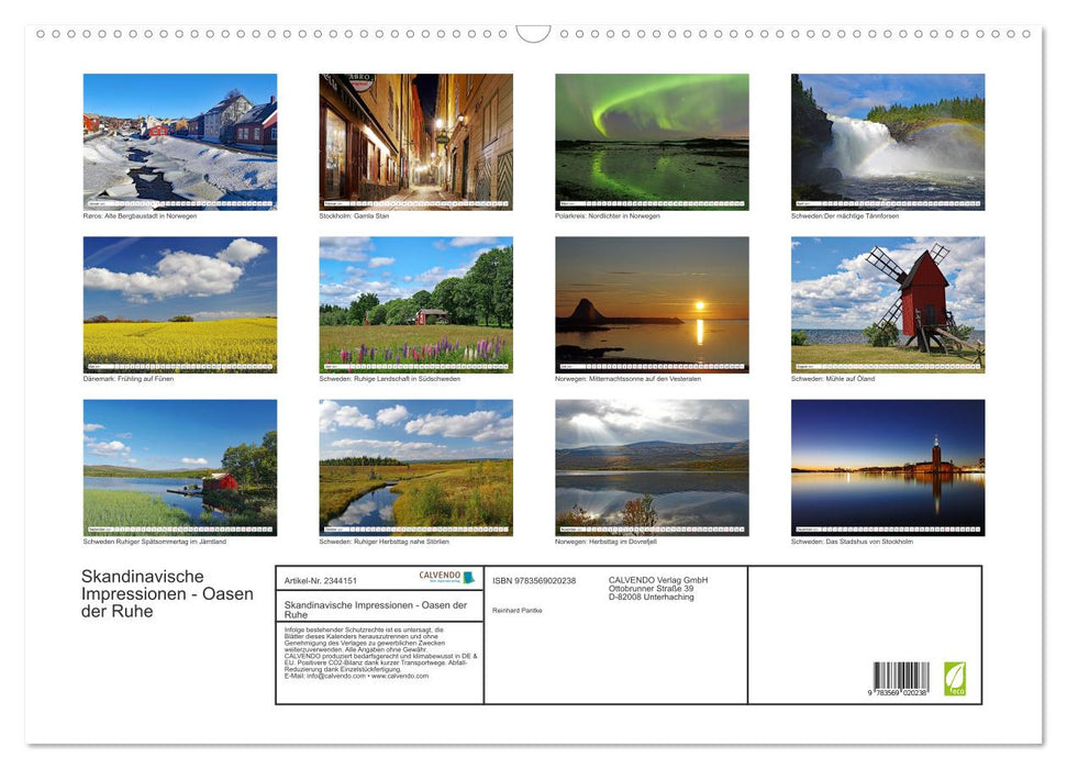 Skandinavische Impressionen - Oasen der Ruhe (CALVENDO Wandkalender 2027)