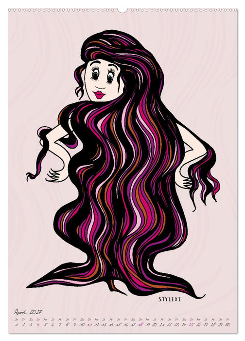 Die HAIRSTYLAS Trendfrisuren (CALVENDO Wandkalender 2027)