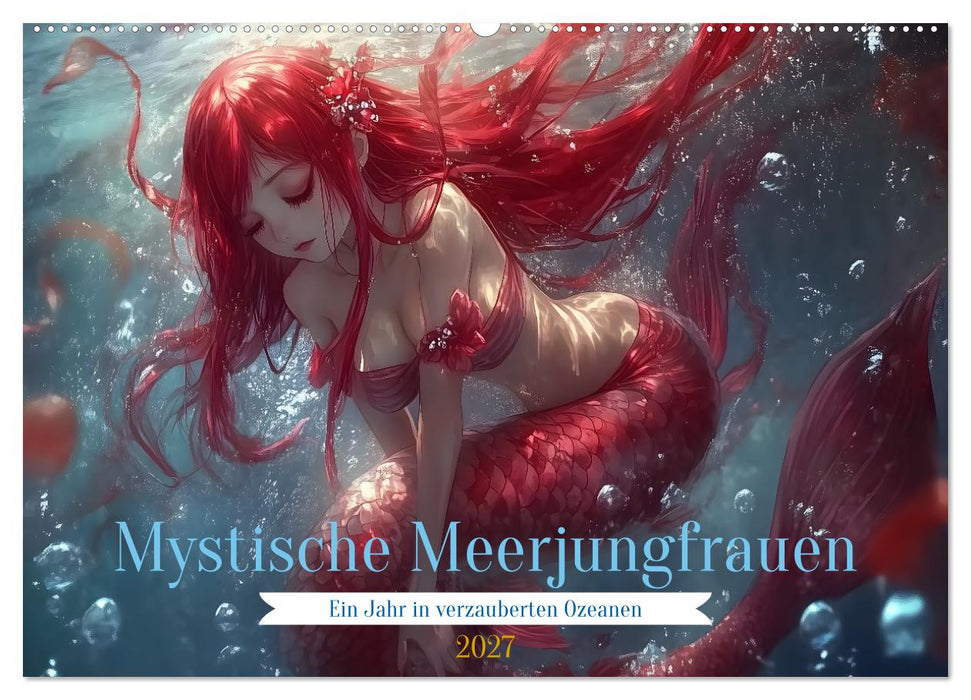 Mystische Meerjungfrauen: Ein Jahr in verzauberten Ozeanen (CALVENDO Wandkalender 2027)