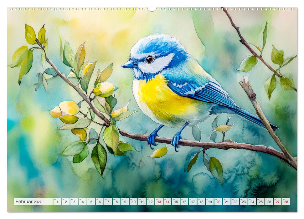 Wildtiere Europas - Farbwelt der heimischen Fauna (CALVENDO Wandkalender 2027)
