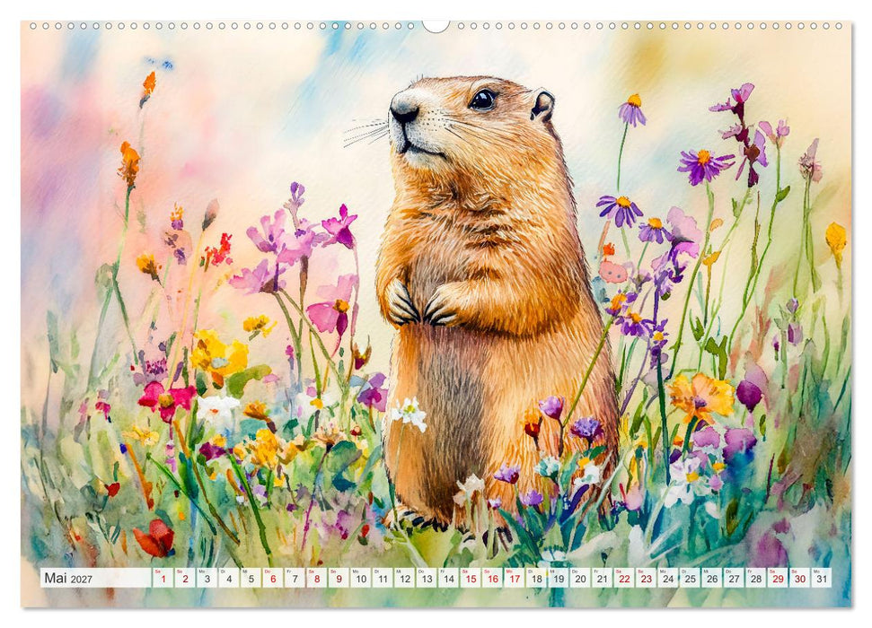 Wildtiere Europas - Farbwelt der heimischen Fauna (CALVENDO Wandkalender 2027)