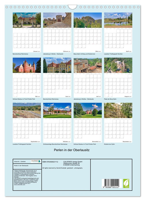Perlen in der Oberlausitz (CALVENDO Wandkalender 2027)