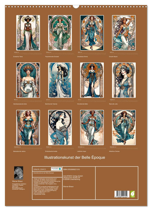 Illustrationskunst der Belle Époque (CALVENDO Wandkalender 2027)