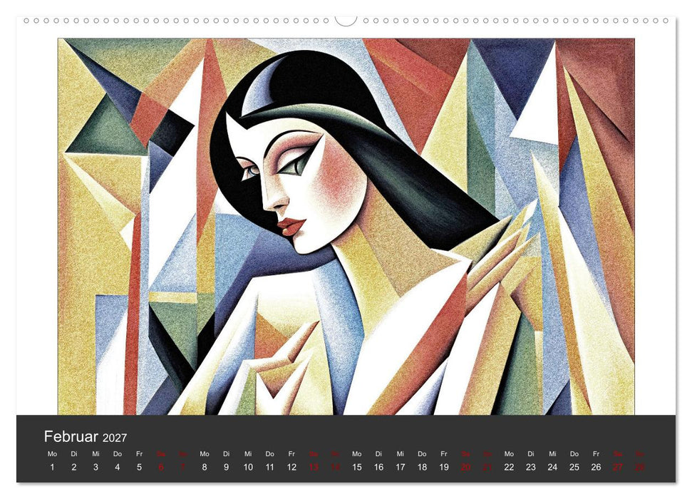 Kubistische Frauen Bilder (CALVENDO Premium Wandkalender 2027)