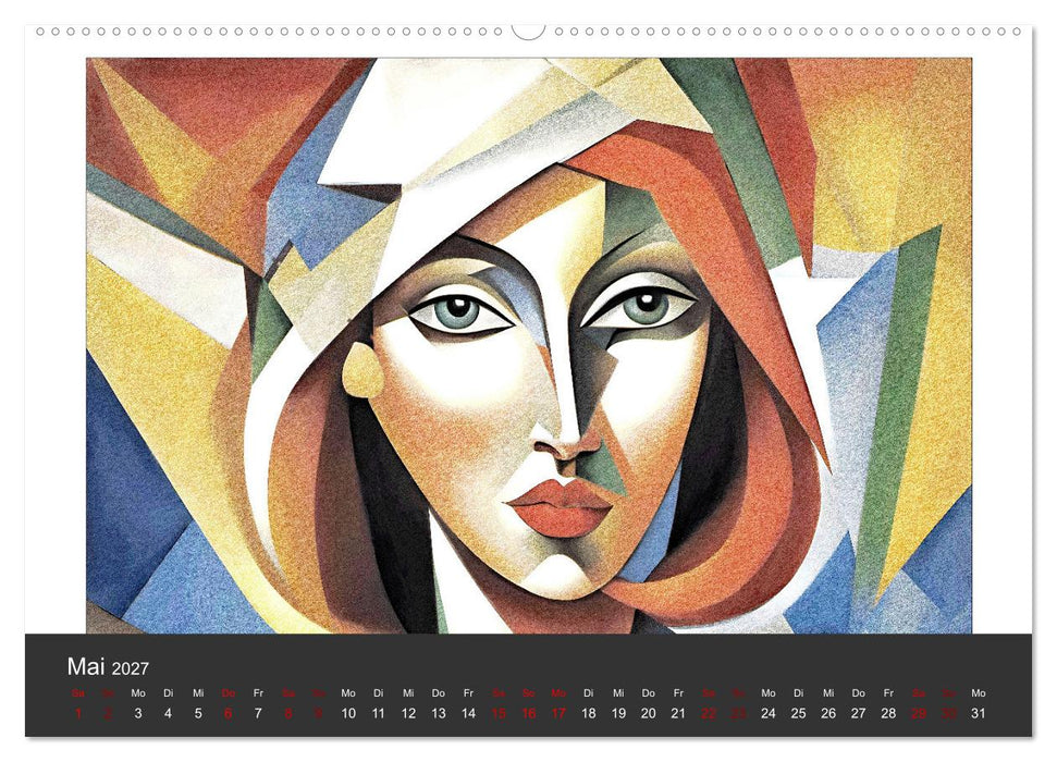 Kubistische Frauen Bilder (CALVENDO Premium Wandkalender 2027)