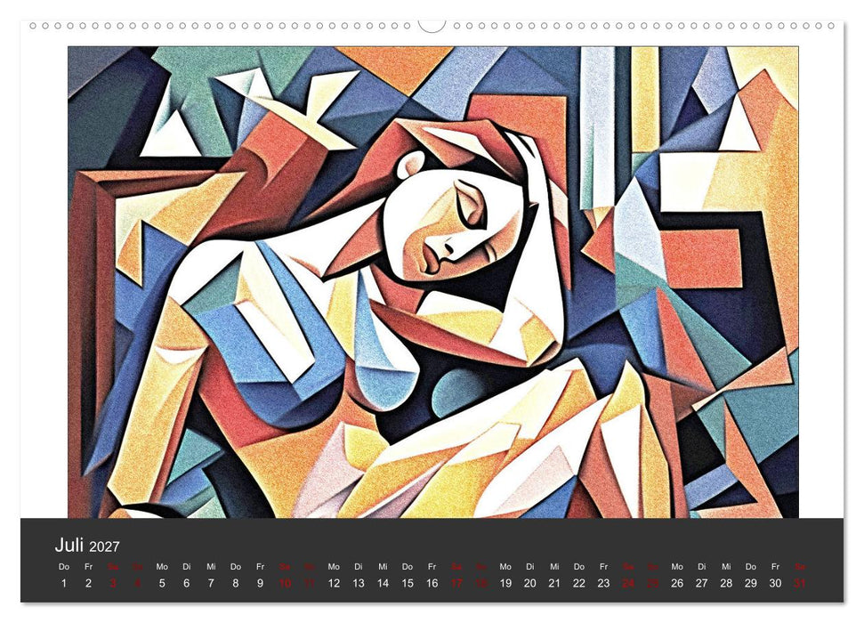 Kubistische Frauen Bilder (CALVENDO Premium Wandkalender 2027)
