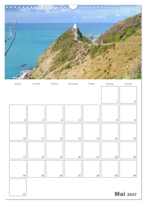 Neuseeland – Unterwegs auf Traumstraßen der Südinsel (CALVENDO Wandkalender 2027)
