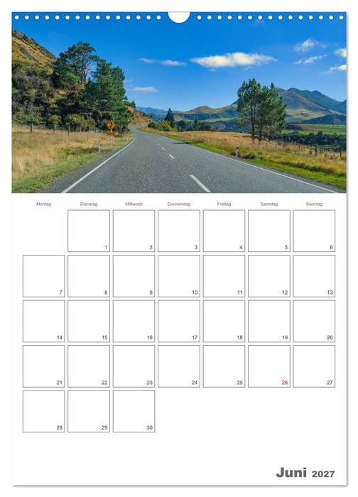 Neuseeland – Unterwegs auf Traumstraßen der Südinsel (CALVENDO Wandkalender 2027)