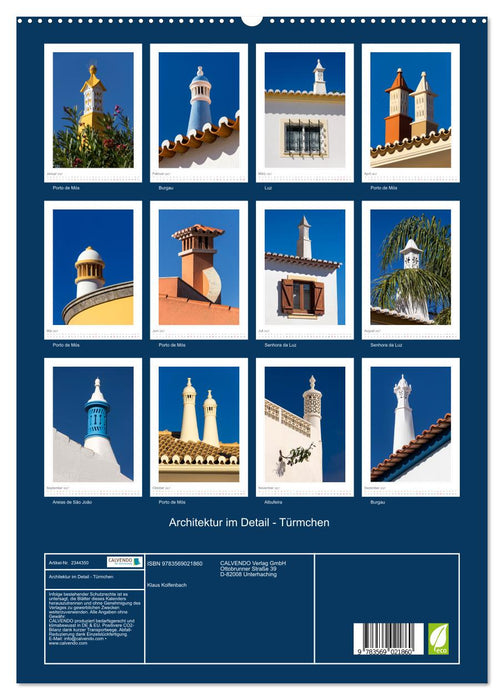 Architektur im Detail - Türmchen (CALVENDO Premium Wandkalender 2027)