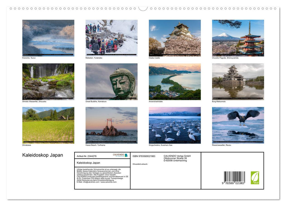 Kaleidoskop Japan (CALVENDO Premium Wandkalender 2027)