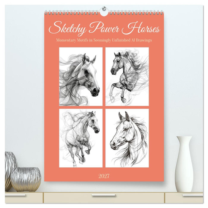 Sketchy Power Horses (CALVENDO Premium-Calendar 2027)