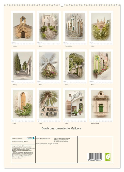 Durch das romantische Mallorca (CALVENDO Premium Wandkalender 2027)