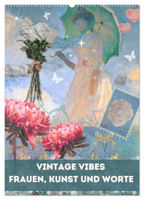 Vintage Vibes – Frauen, Kunst und Worte (CALVENDO Wandkalender 2027)
