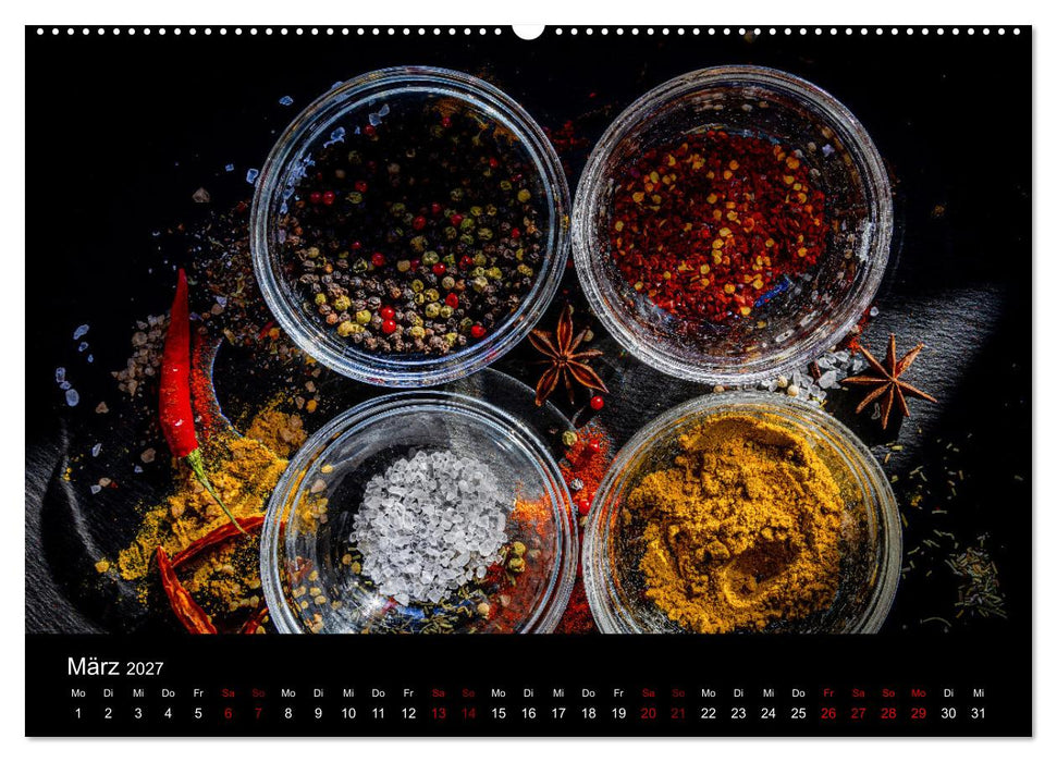 Spice Art - Gewürze in Szene gesetzt (CALVENDO Wandkalender 2027)