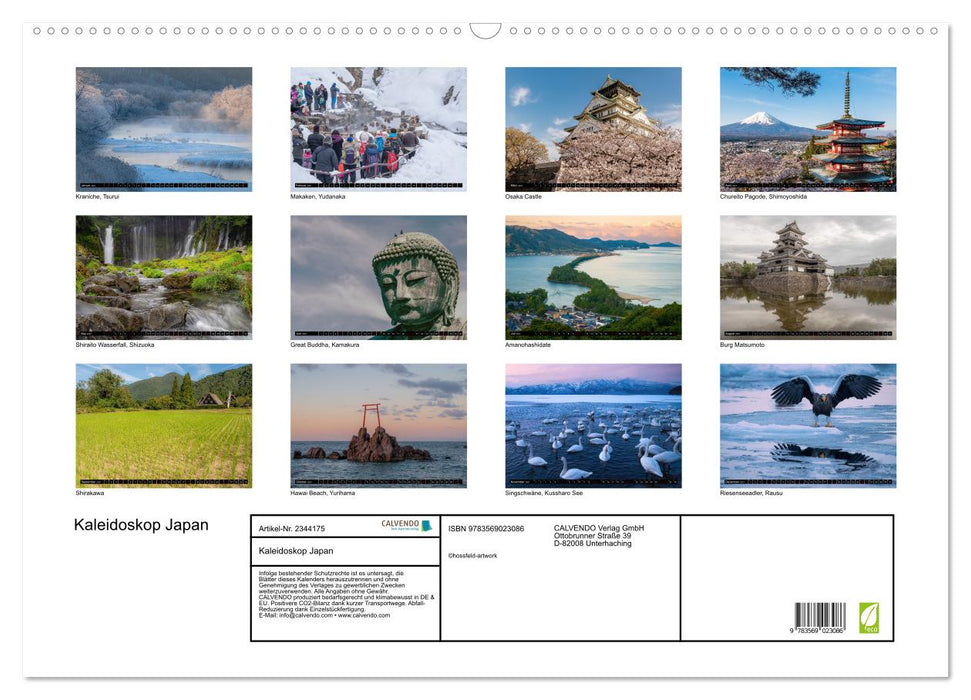 Kaleidoskop Japan (CALVENDO Wandkalender 2027)