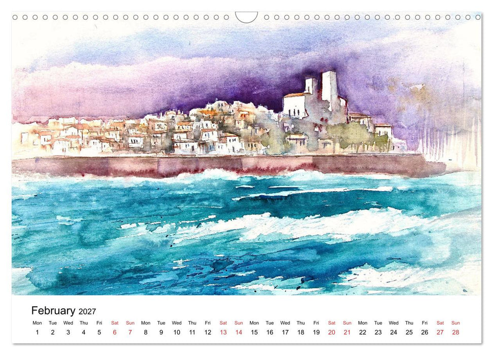 WATERCOLOR IMPRESSIONS (CALVENDO Monthly Calendar 2027)