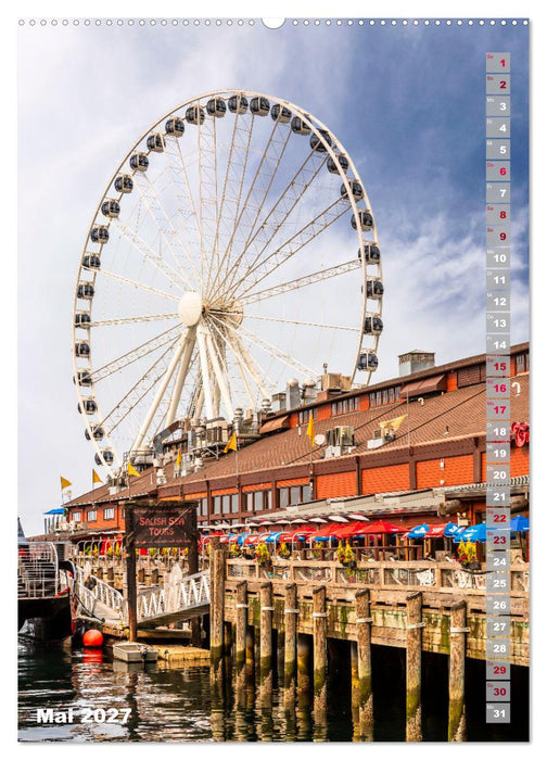 Seattle - Imposante Stadt- und Naturimpressionen (CALVENDO Wandkalender 2027)