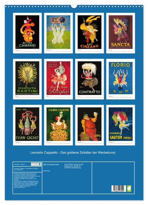 Leonetto Cappiello - Das goldene Zeitalter der Werbekunst (CALVENDO Wandkalender 2027)