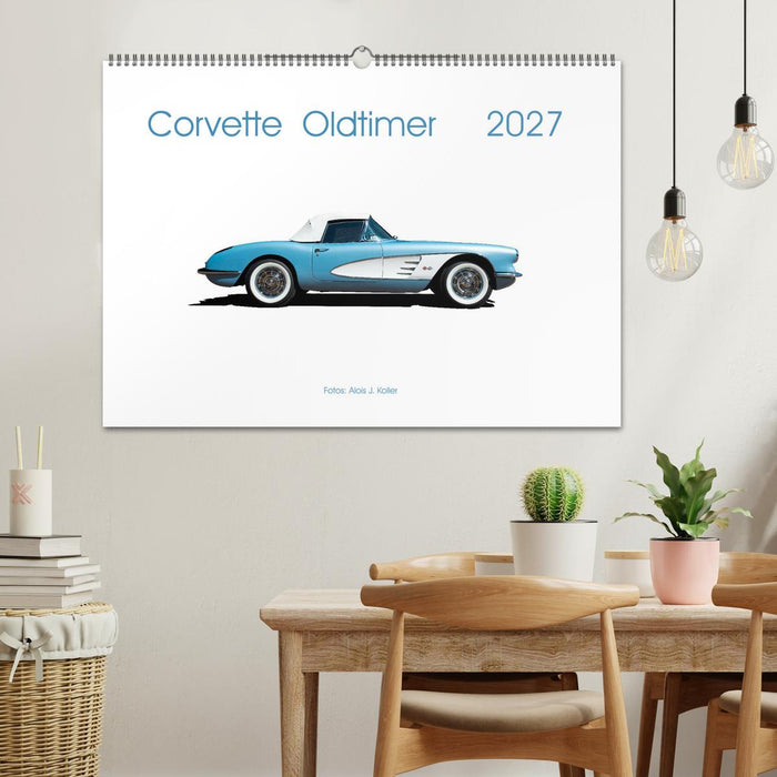 Corvette Oldtimer 2027 (CALVENDO Wandkalender 2027)