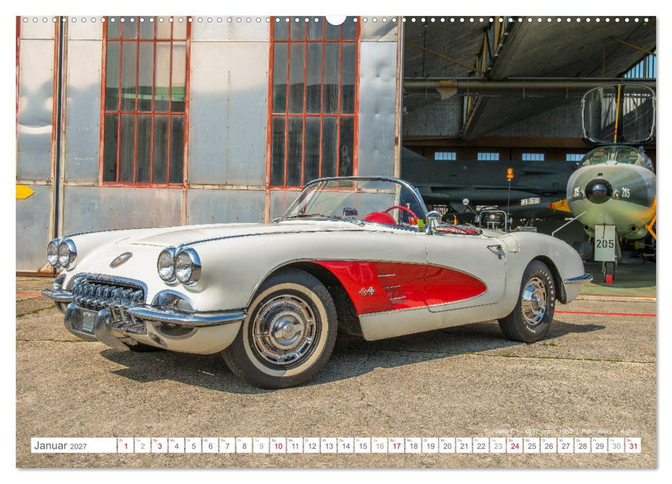 Corvette Oldtimer 2027 (CALVENDO Wandkalender 2027)