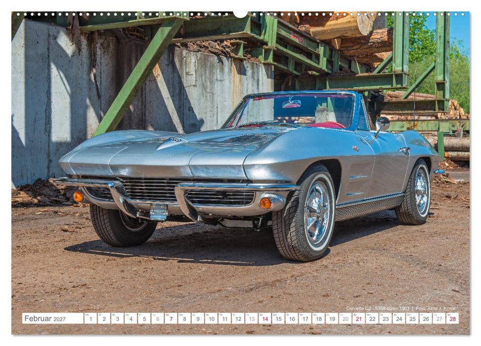 Corvette Oldtimer 2027 (CALVENDO Wandkalender 2027)
