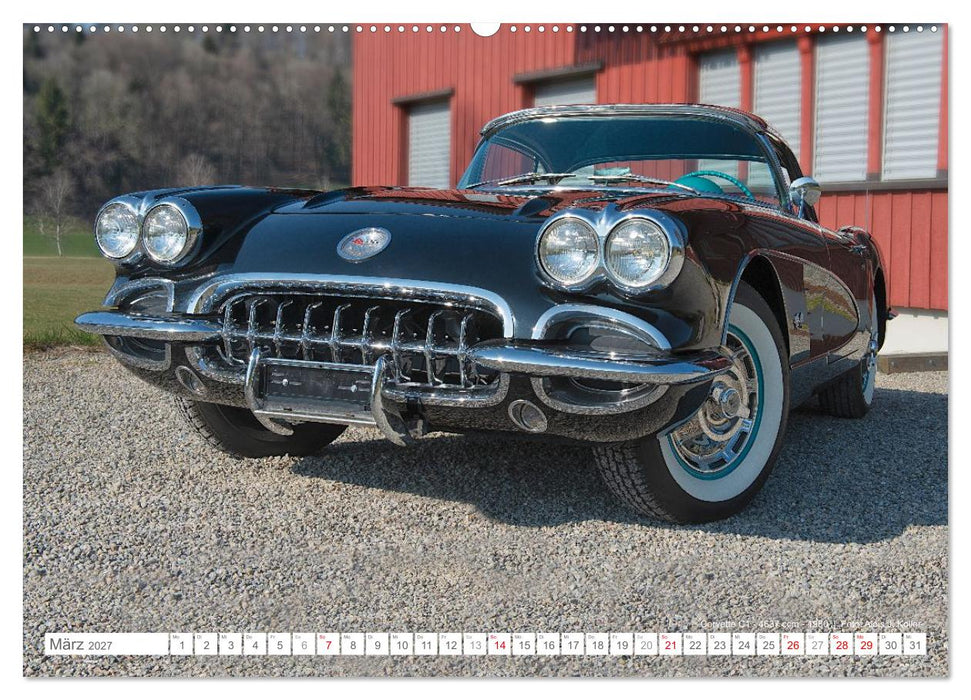 Corvette Oldtimer 2027 (CALVENDO Wandkalender 2027)