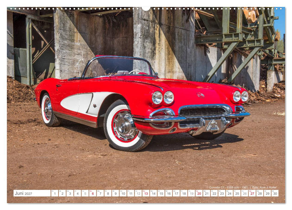 Corvette Oldtimer 2027 (CALVENDO Wandkalender 2027)