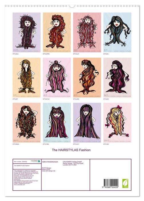 The HAIRSTYLAS Fashion (CALVENDO Premium-Calendar 2027)