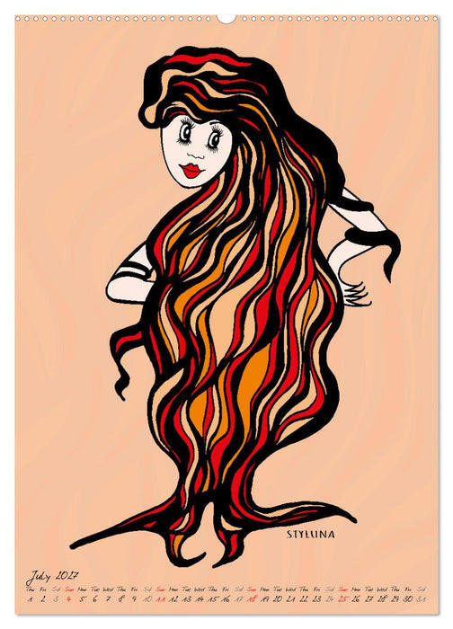 The HAIRSTYLAS Fashion (CALVENDO Premium-Calendar 2027)