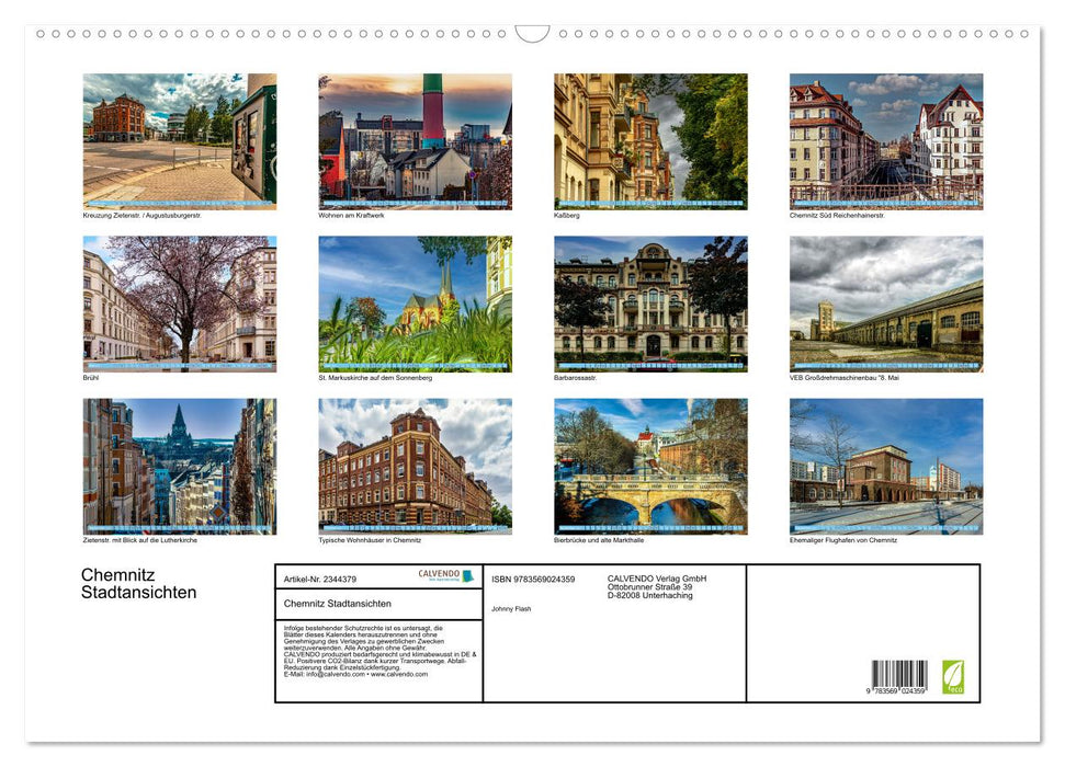 Chemnitz Stadtansichten (CALVENDO Wandkalender 2027)