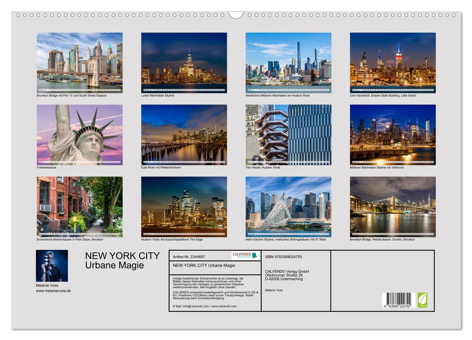 NEW YORK CITY Urbane Magie (CALVENDO Wandkalender 2027)