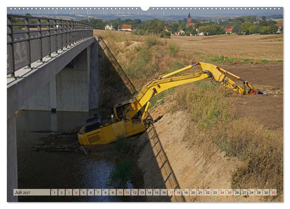 Bagger im Einsatz (CALVENDO Premium Wandkalender 2027)