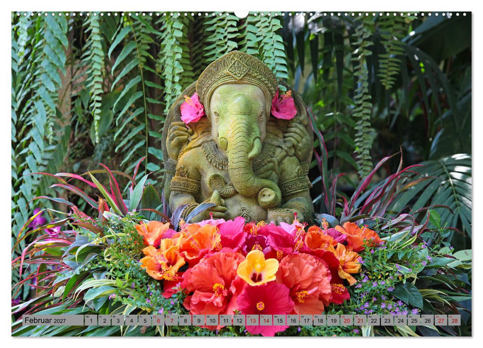 Typisch Indien - Ganesha der Elefantengott (CALVENDO Wandkalender 2027)