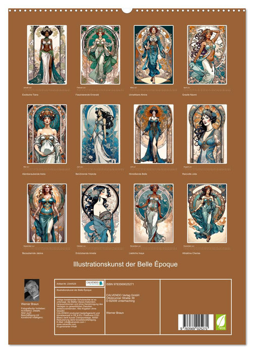 Illustrationskunst der Belle Époque (CALVENDO Premium Wandkalender 2027)